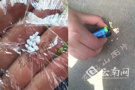 疑似塑料顆粒物。 本文圖片均來自云南網
