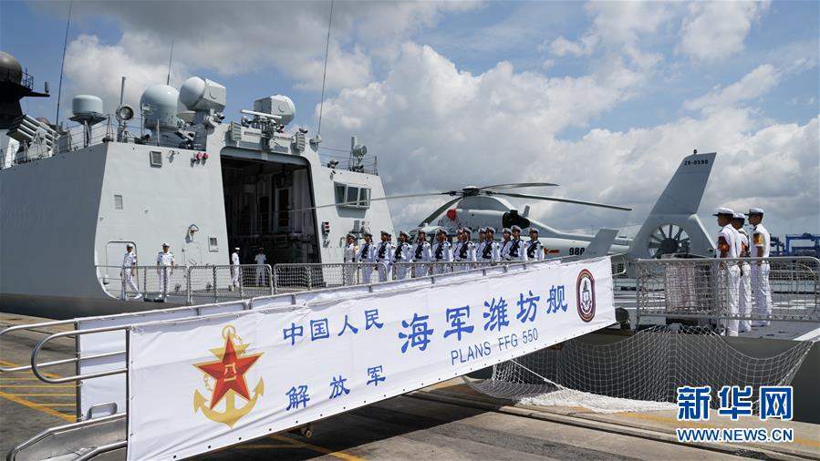 （國際）（2）中國海軍第33批護航編隊濰坊艦技術停靠肯尼亞蒙巴薩港