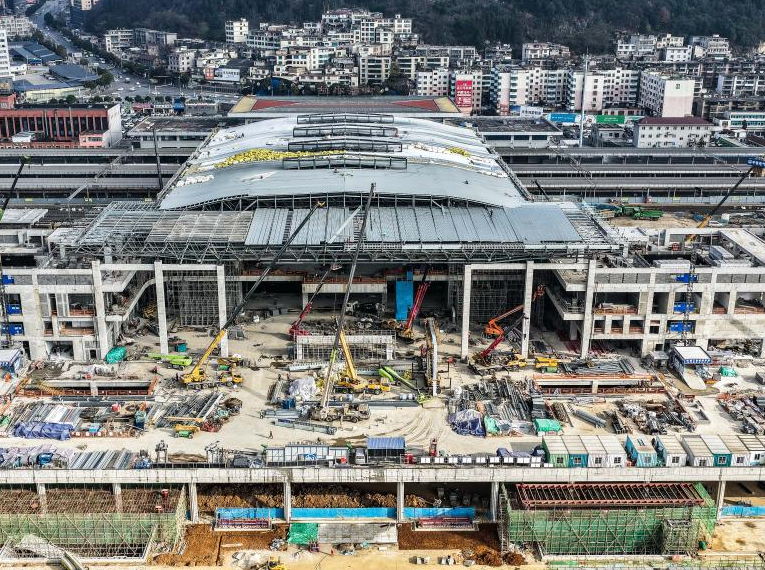 貴州六盤水火車站改建工程穩步推進