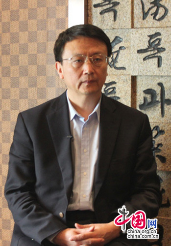 全國政協委員、北京大學國際關系學院副院長賈慶國 中國網 汪瑋 攝
