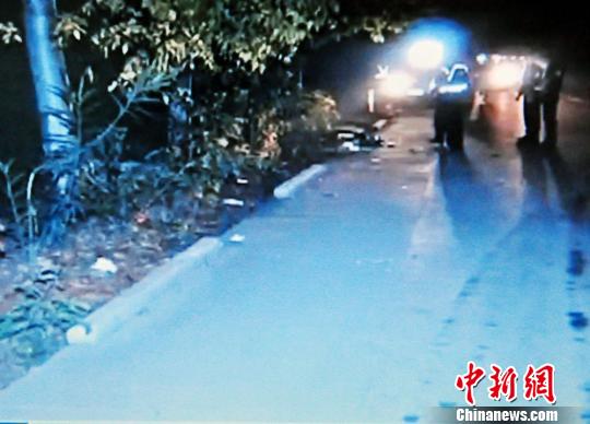 廣東梅縣一派出所副所長駕警車撞死人逃逸被抓