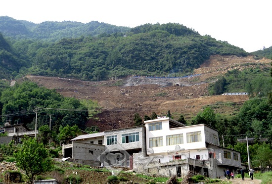 滑坡現場