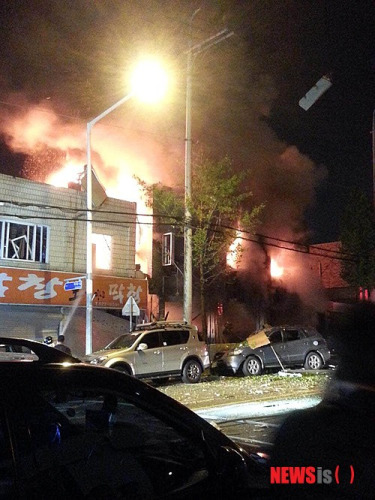 韓大邱一居民樓突發(fā)爆炸2名警察死亡6人受傷