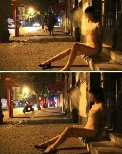 上海鬧市裸拍門照片尺度驚人，全裸無(wú)視路人挑逗驚呆網(wǎng)友