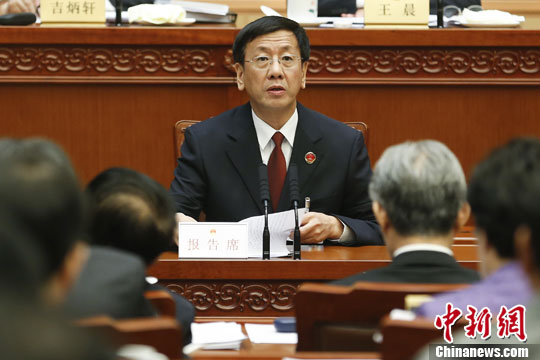 曹建明：2008年以來抓獲在逃貪污賄賂嫌犯6694名
