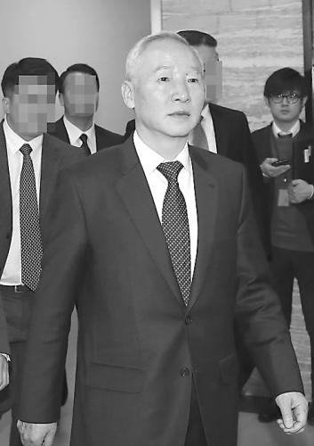 韓國國家情報院院長南在俊出席國會會議。