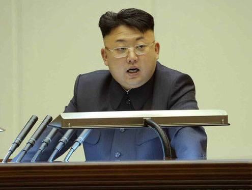據(jù)朝中社26日報(bào)道，朝鮮勞動(dòng)黨第一書記、國防委員會(huì)第一委員長、人民軍最高司令官金正恩出席朝鮮勞動(dòng)黨第8次思想工作者大會(huì)。圖片來源：勞動(dòng)新聞src=