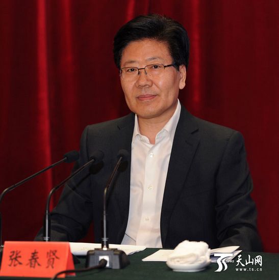 張春賢談反恐：打擊和教育疏導“兩手都要硬”