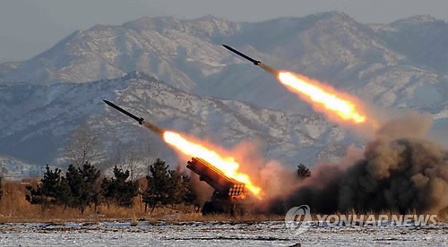 朝鮮向東海發(fā)射30枚短程火箭射程約60公里