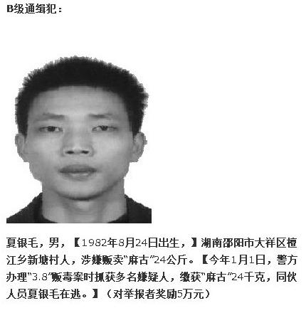 公安部懸賞通緝7大毒販 最高獎勵10萬（組圖）