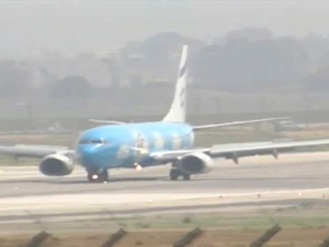 以色列航空班機輪胎掉落被迫返航已安全迫降