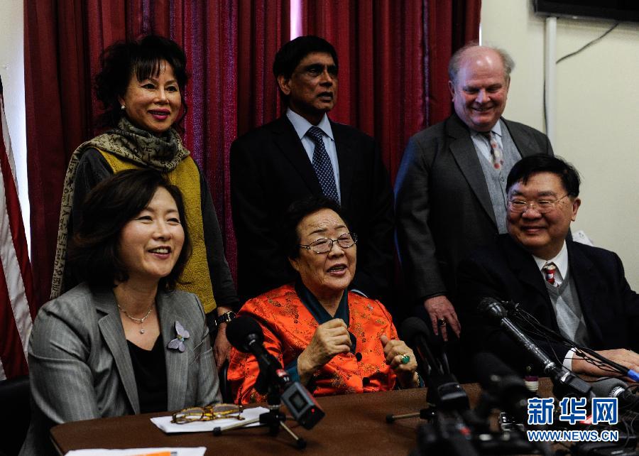 韓國“慰安婦”受害者在美呼吁安倍正式道歉