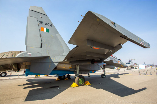 資料圖：國外網站上曝光了數張印度空軍蘇-30戰斗機掛載布拉莫斯導彈的照片。
