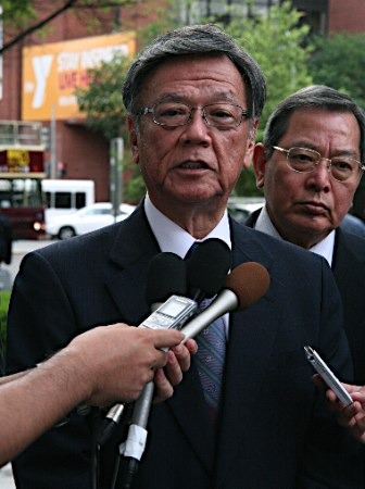 反對駐日美軍基地搬遷沖繩知事在美游說傳民意