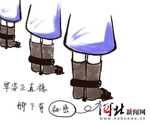 90后女兵繪制萌版漫畫 記錄閱兵村訓練生活（圖）