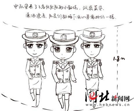 90后女兵繪制萌版漫畫 記錄閱兵村訓(xùn)練生活（圖）
