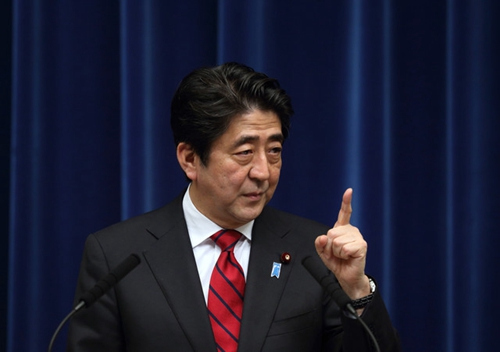 資料圖：日本首相安倍晉三。