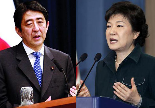安倍與樸槿惠聯大短暫對話期待首腦會談