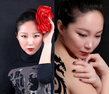 女攝影師的自拍工作室
