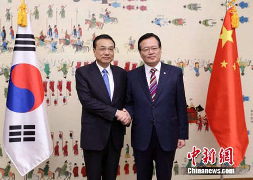 李克強(qiáng)：望中韓雙方加強(qiáng)治國理政等方面交流合作