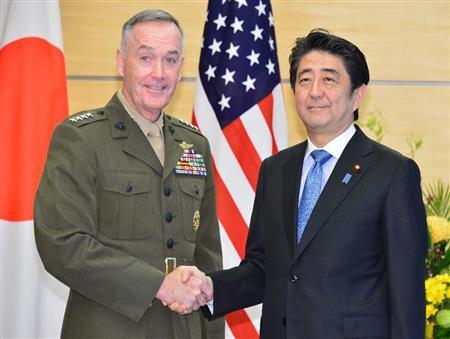 安倍會晤美軍方高層。