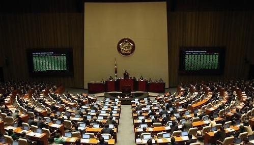 資料圖片：韓國國會會場。
