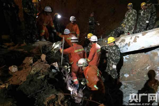 深圳山體滑坡：事發區域第一通道區有生命跡象