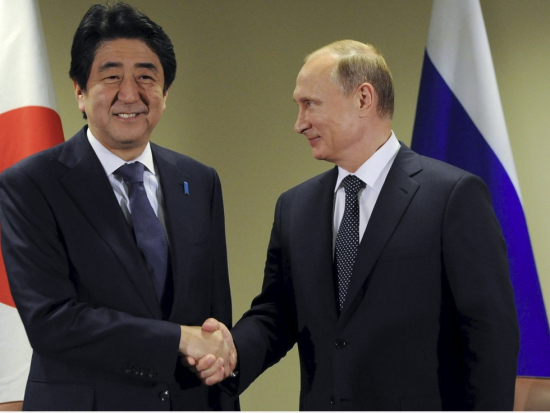 克里姆林宮：普京安倍會晤將討論爭議島嶼問題
