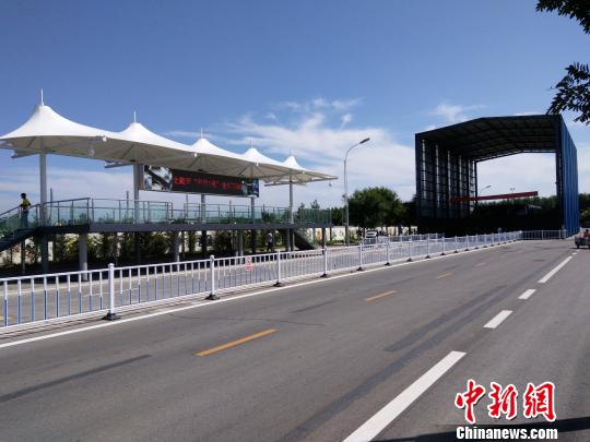 “巴鐵”試驗路段現場。　王天譯 攝