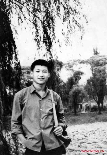 1972年，插隊回京探親時的習近平（資料圖）