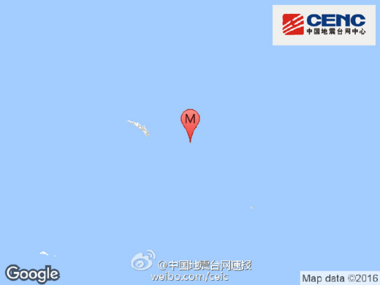 南喬治亞島地區(qū)發(fā)生5.7級地震震源深度10千米