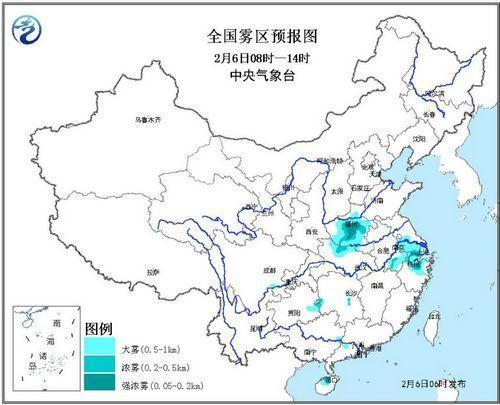河南湖北安徽等地有大霧江蘇浙江局地有強濃霧