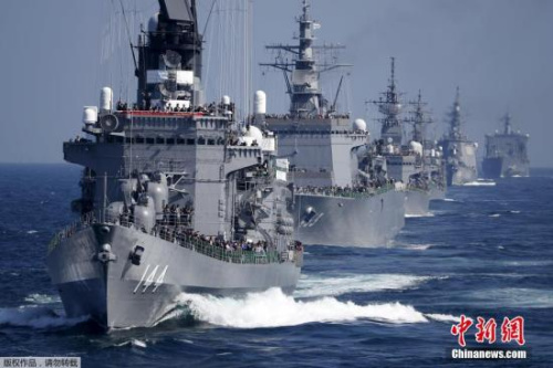 資料圖：日本自衛(wèi)隊(duì)護(hù)衛(wèi)艦