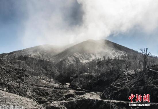 資料圖：火山噴發。