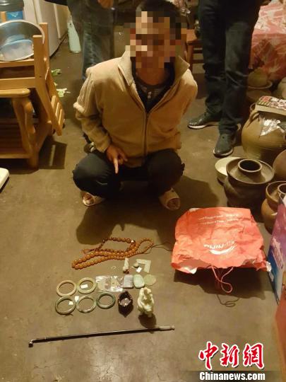 昆明盤龍警方破獲一起價值百萬玉石盜竊案（圖）