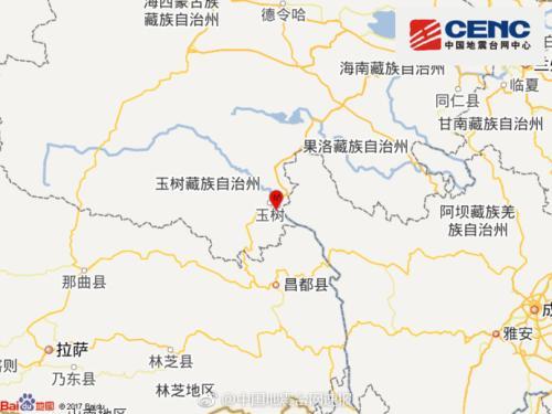 玉樹發生3.1級地震暫未接到災情報告
