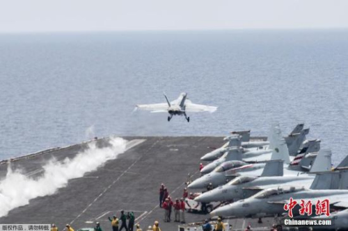 資料圖：美軍航母艦載機(jī)