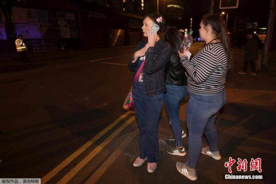 資料圖 英國曼徹斯特體育場發生爆炸，數十人死傷。