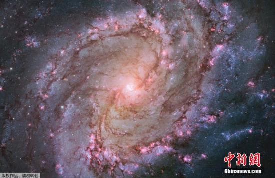 資料圖：哈勃望遠鏡拍攝螺旋星系M83