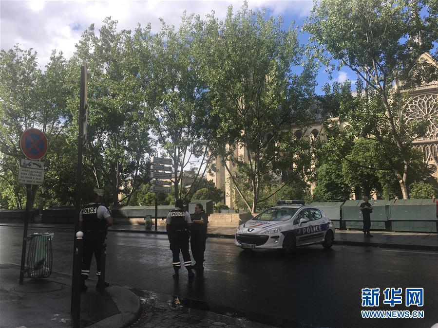 (國際)(4)法國巴黎圣母院前廣場一男子襲警