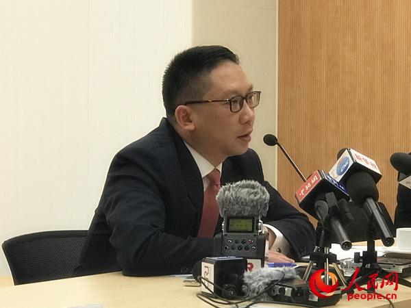 香港律政司司長袁國強(qiáng)接受媒體采訪