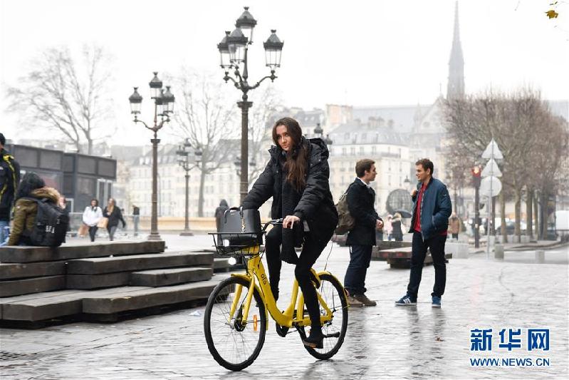 (國際)(4)法國巴黎:OFO“小黃車”助力市民綠色出行
