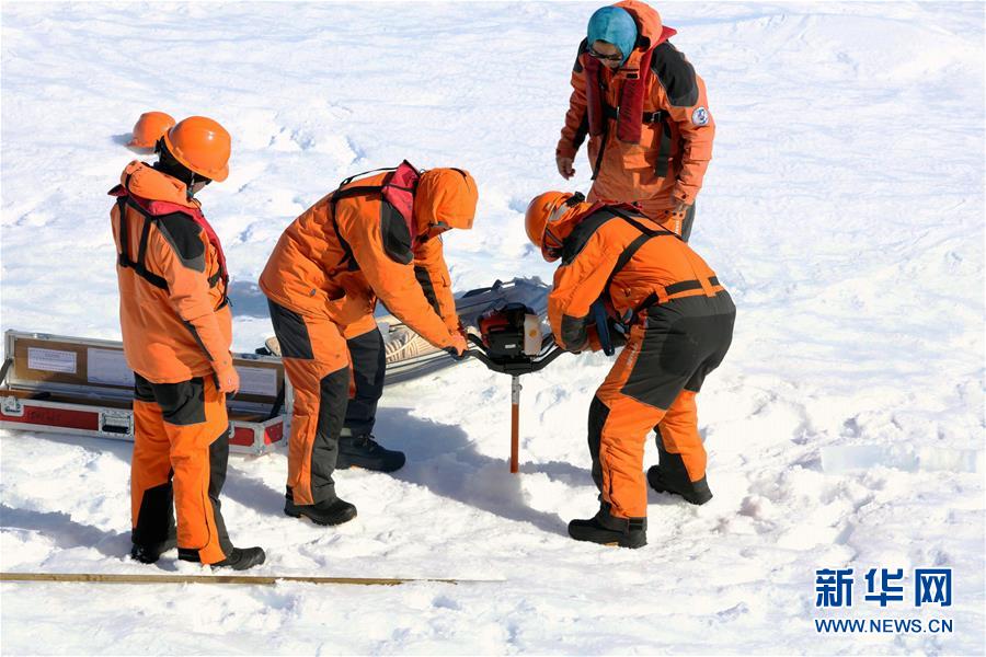 （第34次南極科考·圖文互動）（2）“雪龍”號開始向中山站卸貨