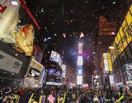 （國際）（2）紐約時報廣場迎新年