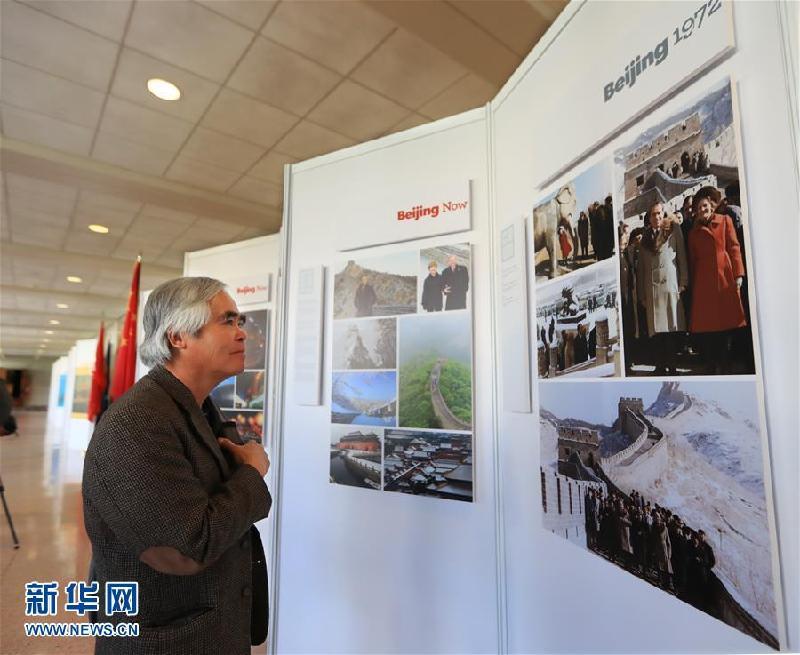 （國際）（2）《搭建新橋梁：一位美國總統與三座中國城市》圖片展在美開幕