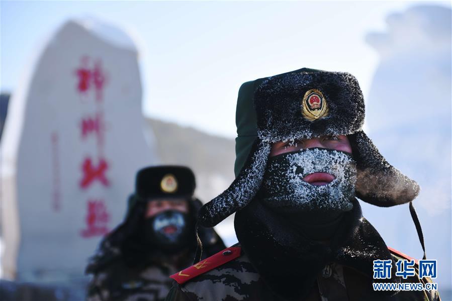 #（社會）（2）堅守在嚴冬——漠河邊防官兵極寒天氣徒步巡邊