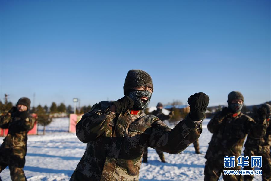 #(社會)(6)堅守在嚴冬——黑龍江塔河邊防官兵極寒天氣訓練忙