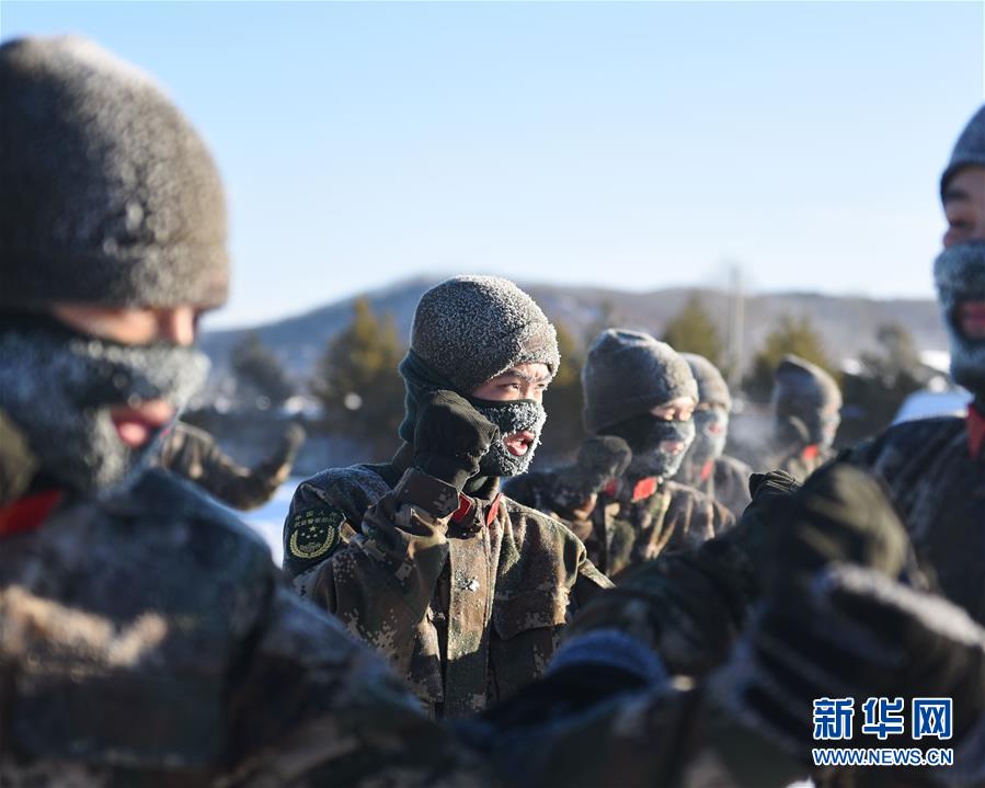 #(社會)(4)堅守在嚴冬——黑龍江塔河邊防官兵極寒天氣訓練忙