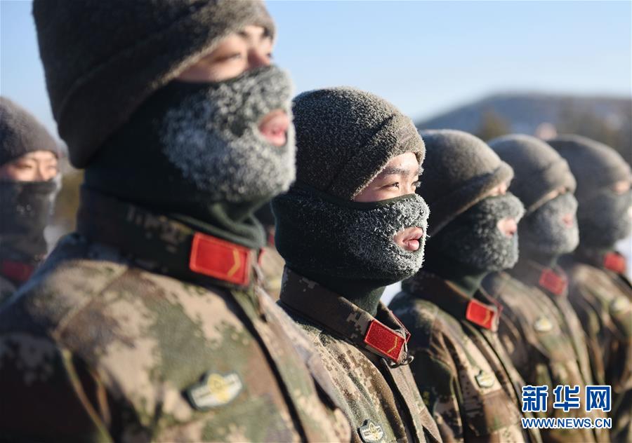 #(社會)(3)堅守在嚴冬——黑龍江塔河邊防官兵極寒天氣訓練忙
