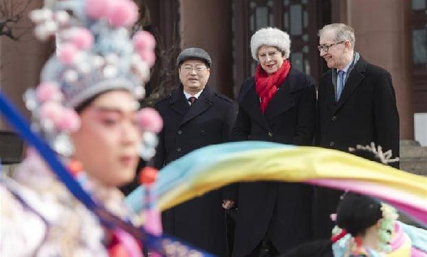 （時政）英國首相特雷莎·梅參觀武漢黃鶴樓